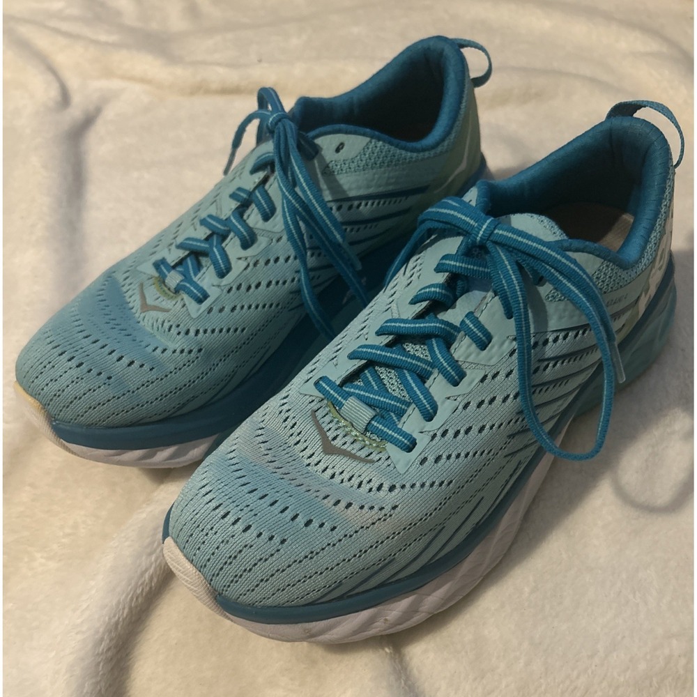 Hoka One One Arahi 4 Shoes Womens Size 6.5 Blue Teal Running Stability Support‎